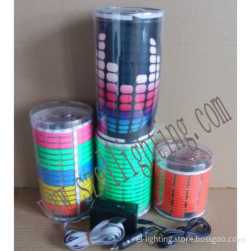 EL Car Sticker, Sound Active Car Sticker with Plastic Box Packing